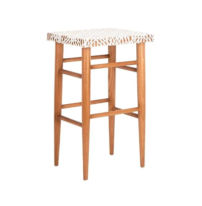 Safavieh Kaleo Woven Leather Barstool