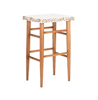Safavieh Kaleo Woven Leather Barstool