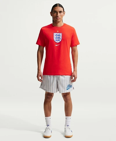 Nike Men's Red England National Team Crest T-Shirt