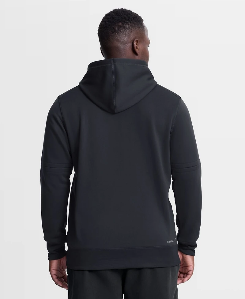 Nike Men's Navy Cleveland Guardians Authentic Collection Therma-fit Hoodie