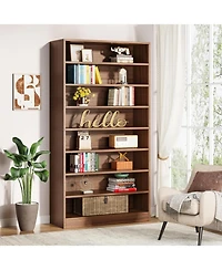 Slickblue Freestanding 9-Tier Bookshelf Organizer for Home or Office Display