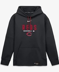 Nike Men's Black Cincinnati Reds Authentic Collection Therma-fit Hoodie