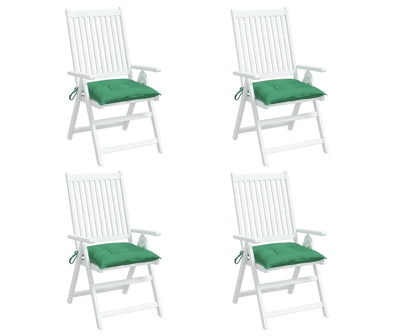 vidaXL Chair Cushions 4 pieces 15.7"x15.7"x2.8" Oxford Fabric