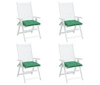vidaXL Chair Cushions 4 pieces 15.7"x15.7"x2.8" Oxford Fabric
