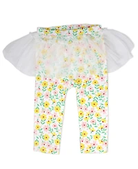 Baby Mode Girls' Short-Sleeve Bodysuit, Pant and Headband