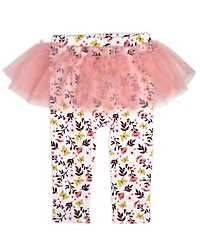 Baby Mode Girls' Short-Sleeve Bodysuit, Pant and Headband