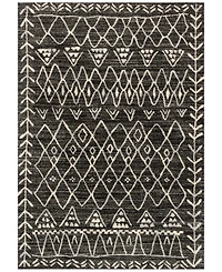 Closeout! Loloi Emory Eb-09 Black/Ivory 2'5" x 7'7" Runner Area Rug