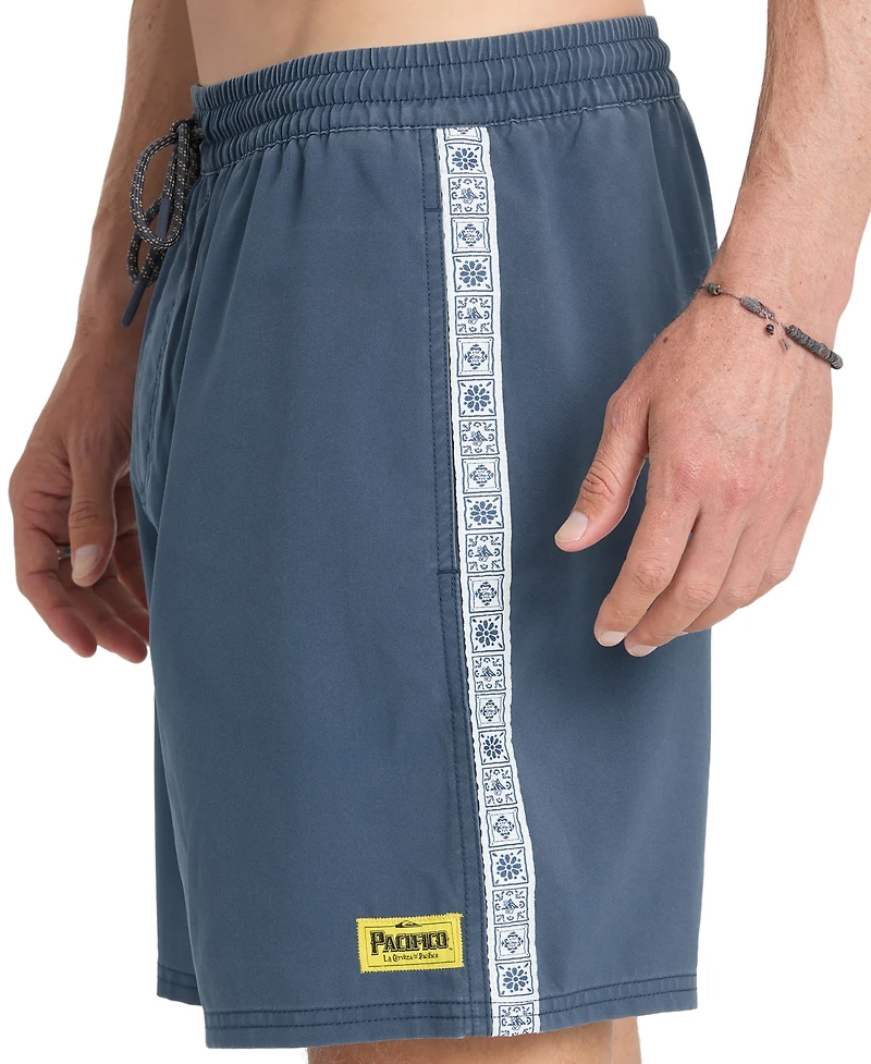 Quiksilver Men's Pacifico Talavera Straight-Fit Volley Swim Shorts