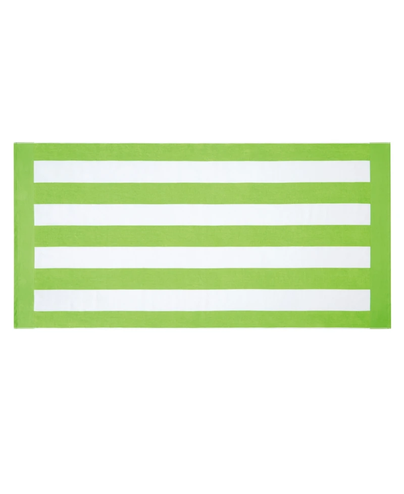 Oceanfront Resort Cotton Cabana Stripe Jacquard Beach Towels, Set of 2