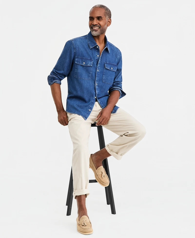 Club Room Men's Denim Overshirt, Macy's Exclusive