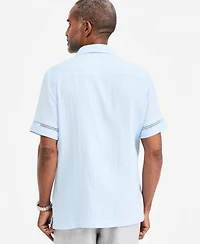 Club Room Men's Gauze Camp Collar Short-Sleeve Shirt, Macy's Exclusive