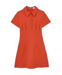 Reiss Women's Half-Button Flippy Mini Dress