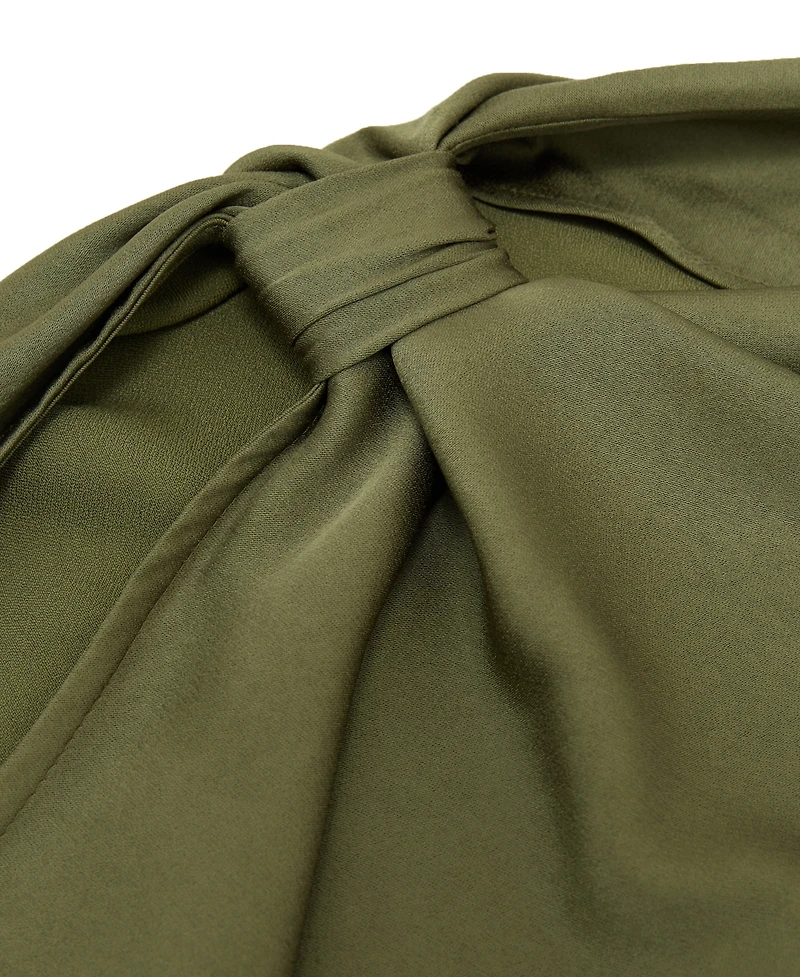 Reiss Women's Satin Asymmetric Draped Midi Dress
