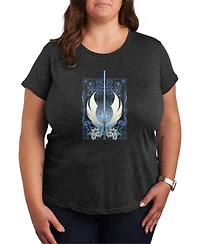 Hybrid Apparel Plus Star Wars Medieval Lightsaber Graphic T-Shirt