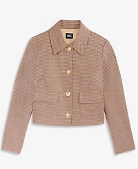 I.n.c. International Concepts Petite Plaid Cropped Work Jacket, Macy's Exclusive
