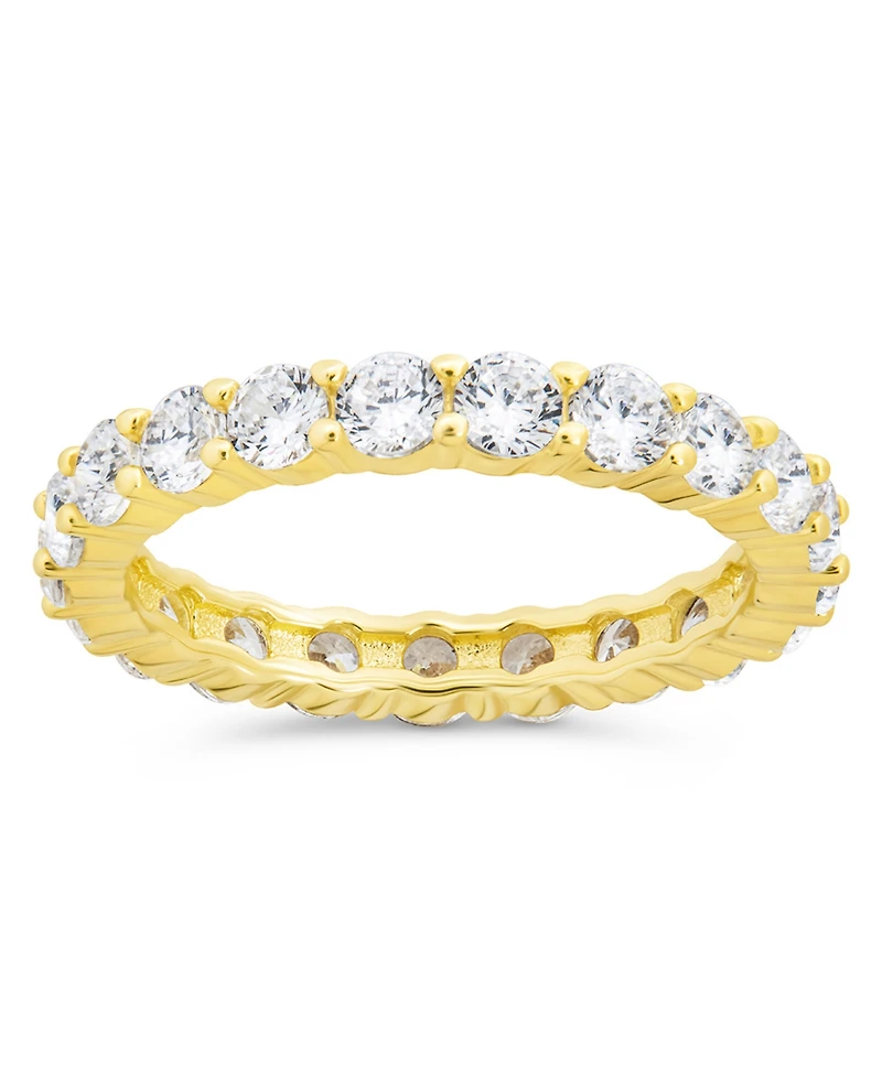 Sterling Forever Gracie Cz Eternity Ring