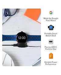 Wasserstein On-the-Go Charging Dock for Google Pixel Watch 4 (41mm and 45mm)