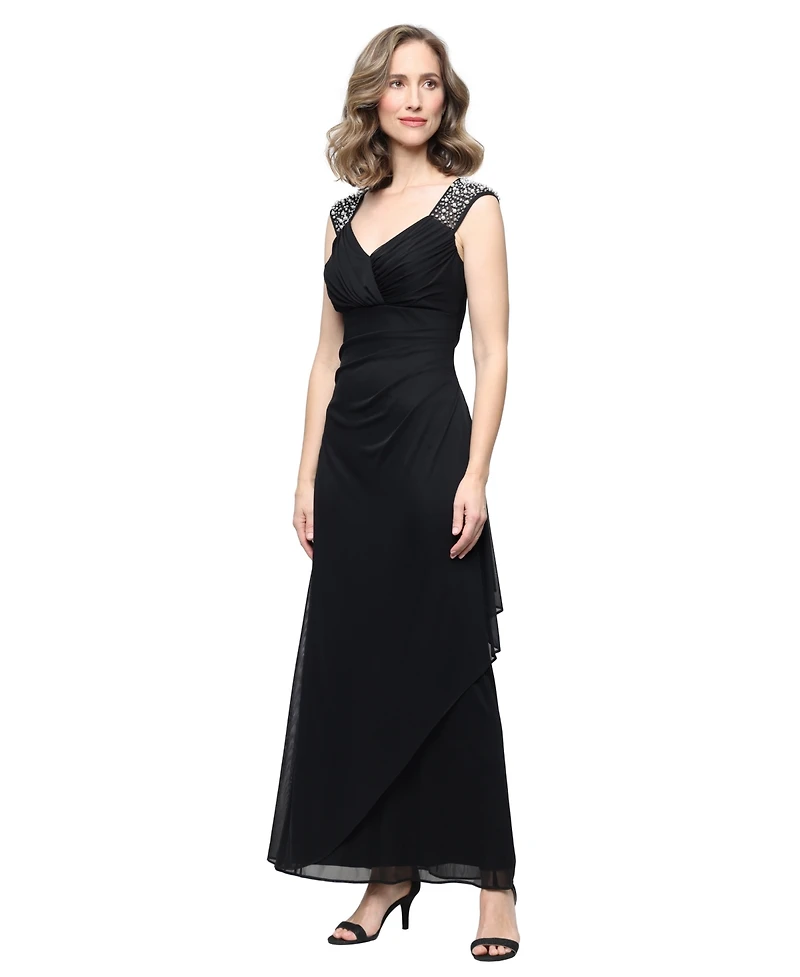 Alex Evenings Petite Sweetheart Neck Sleeveless Maxi Dress