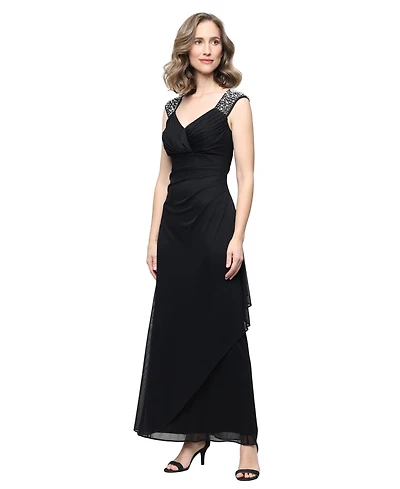 Alex Evenings Petite Sweetheart Neck Sleeveless Maxi Dress