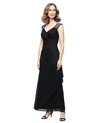 Alex Evenings Petite Sweetheart Neck Sleeveless Maxi Dress