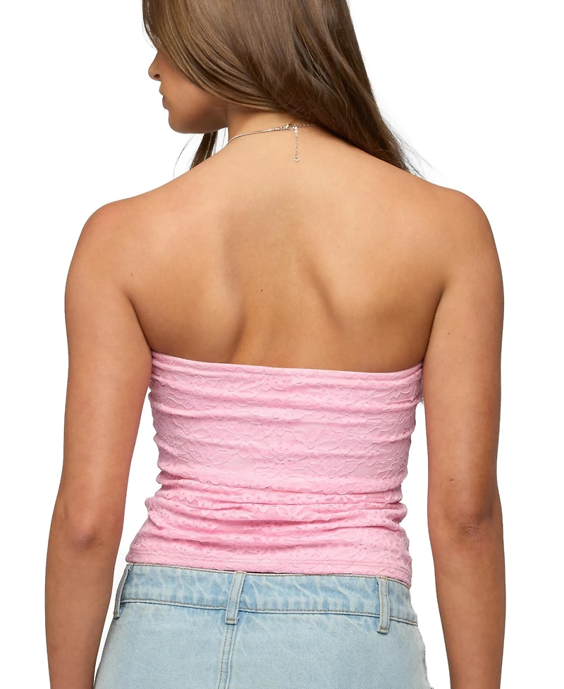 Edikted Women's Eleanora Lace Tube Top