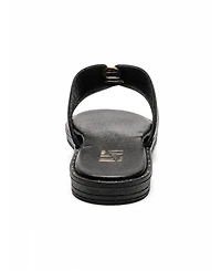 Forever & Always Shoes Women's Nolita Leather Slide Sandal