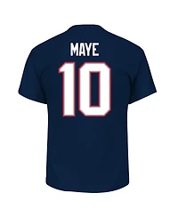 Fanatics Men's Drake Maye Navy New England Patriots Big Tall Player Name Number T-Shirt