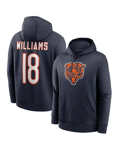 Nike Men's Caleb Williams Navy Chicago Bears Name Number Hoodie