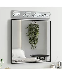 Busdays Inch Modern Light Led Vanity Light Square Acrylic Lampshades Wall Mount Fixture for Bathroom Mirror Lighting