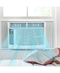 Xo 6000 Btu Window Air Conditioner with Remote Control and Wifi, Cools Rooms Up to 250 Sq. ft. Easy Install Kit, for Bedroom, Office