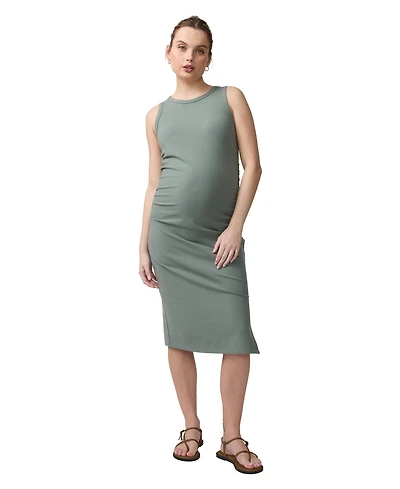 Ingrid + Isabel Maternity Sleeveless Ruched Body Con Dress