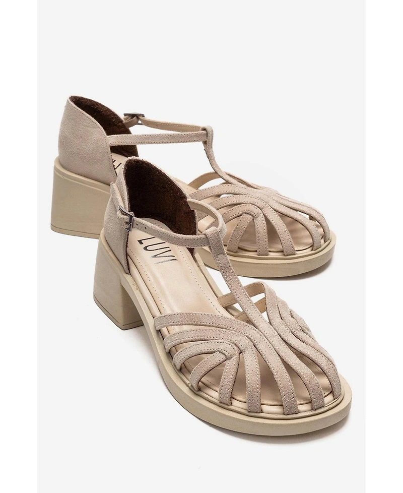 Prologue Shoes Women's Nolana Block Heel Sandal