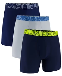 Under Armour Men's Performance Tech Mesh Solid 6" Boxer Briefs, 3-Pack
