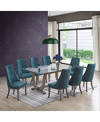 Kings Brand Furniture Set Of 2 Faux Leather Tufted Parson Dining Chairs