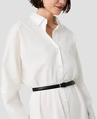 French Connection Women's Cambria Cotton Collared Long-Sleeve Dress