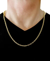 Paperclip Link 20" Chain Necklace (3-5/8mm) in 14k Gold