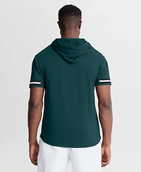 Fanatics Men's Midnight Green Philadelphia Eagles Optimal Play Short Sleeve Hooded T-Shirt