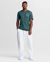 Nike Men's Midnight Green Philadelphia Eagles Sideline Double Covered Dri-fit Velocity T-Shirt