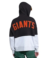 Starter Women's Black/Heather Gray San Francisco Giants Wishbone Full-Zip Hoodie