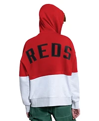 Starter Women's Red/Heather Gray Cincinnati Reds Wishbone Full-Zip Hoodie
