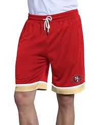Starter Men's Scarlet San Francisco 49ers Power Play Mesh Shorts
