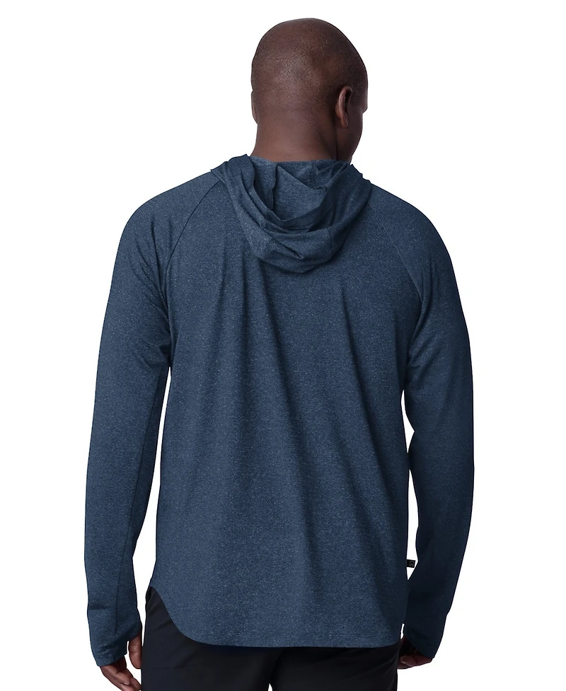 Msx by Michael Strahan Men's Navy Colorado Avalanche Fast Track Raglan Long Sleeve Hoodie T-Shirt