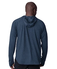 Msx by Michael Strahan Men's Navy Colorado Avalanche Fast Track Raglan Long Sleeve Hoodie T-Shirt