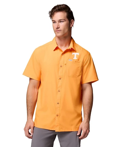 Columbia Men's Tennessee Orange Volunteers Slack Tide Camp Button-Up Shirt