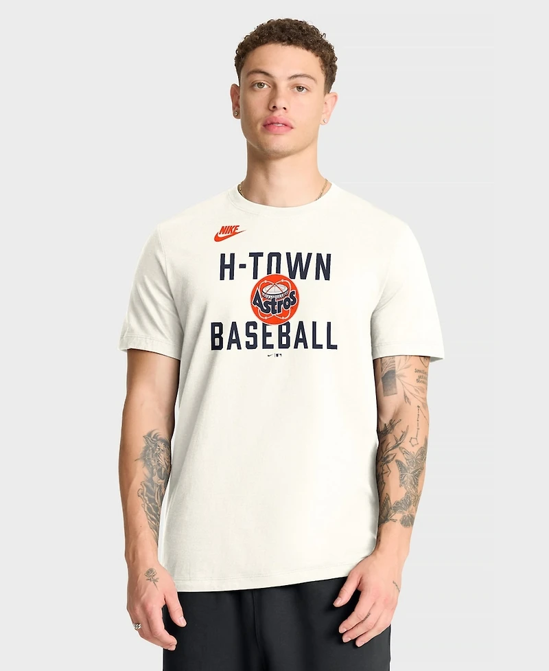 Nike Men's Cream Houston Astros Cooperstown Collection ‘70s-Inspired T-Shirt
