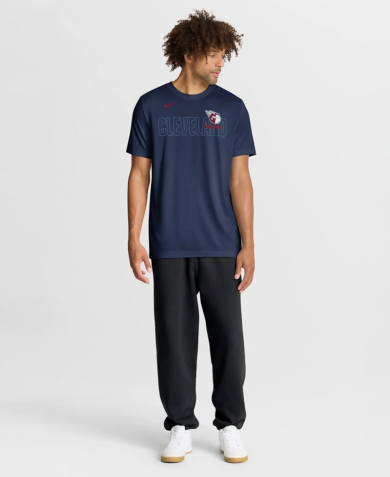 Nike Men's Navy Cleveland Guardians Knockout Team Legend Dri-fit T-Shirt