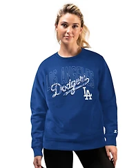 Starter Women's Royal Los Angeles Dodgers Lace Classic Sweatshirt