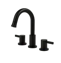 Phying 8-Inch Widespread Bathroom Faucet, 2-Handle 3-Hole with 360degree(s) Pull-Down Sprayer and Pop-Up Drain, Brushed Nickel