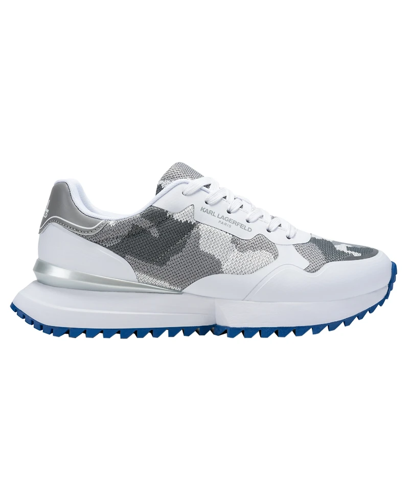 Karl Lagerfeld Men's Calixte Camo Lace-Up Runner Sneakers
