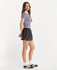 Good American Women's Pull-On Mini Skirt